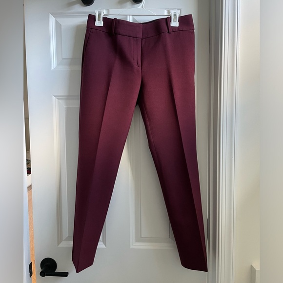 Ann Taylor Burgundy Trousers - Picture 2 of 8